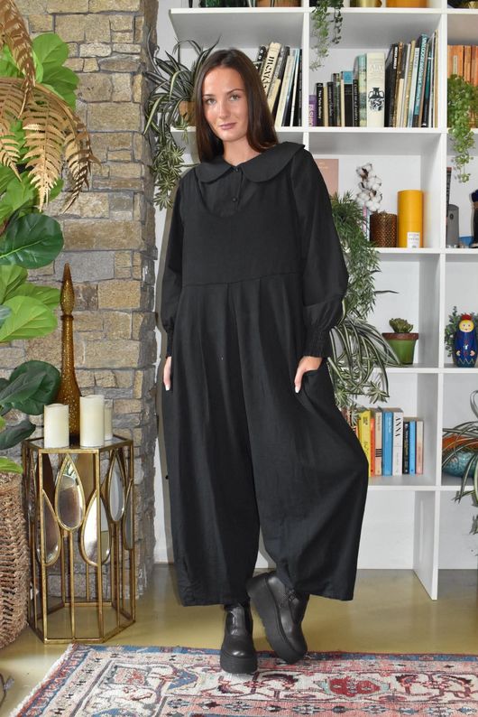 Paloma Tela Peter Pan Blouse Black